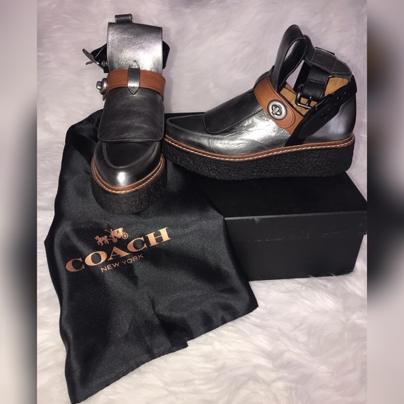Coach Shoes - Limited Addition Coach Gray Cut Out Creeper Boots